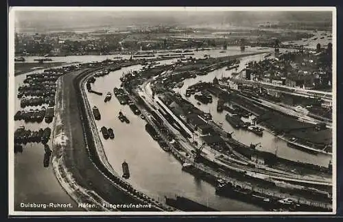 AK Duisburg, Blick auf Häfen