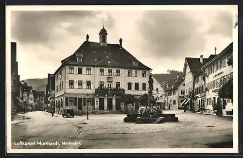 AK Murrhardt, Brunnen auf dem Marktplatz