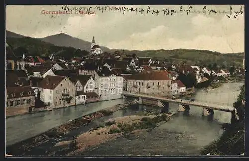 AK Gernsbach i. Murgtal, Teilansicht mit Flusspartie