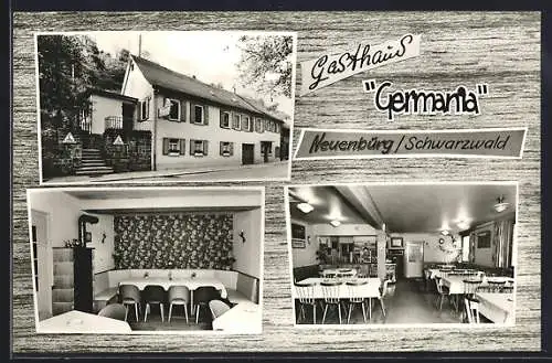 AK Neuenbürg /Schwarzwald, Gasthaus Germania W. Holz