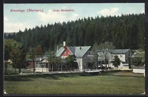 AK Braunlage / Harz, Hotel Waldmühle