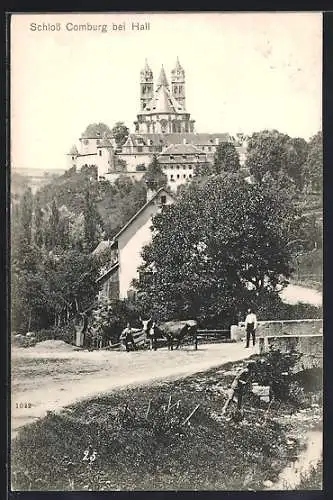 AK Comburg bei Hall, Strasse zum Schloss