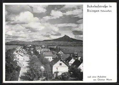 AK Bisingen, Bahnhofstrasse und Hohenzollern