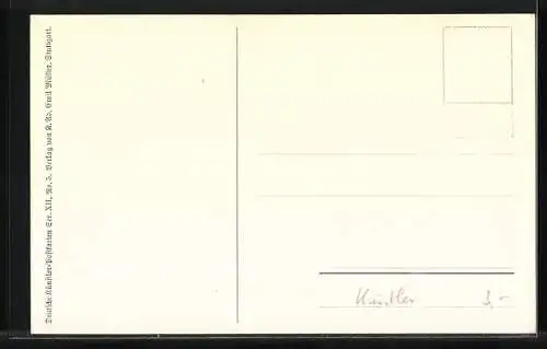 Künstler-AK Ludwig Richter: Im Walde