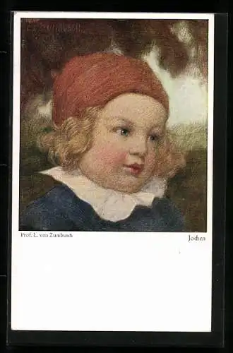 Künstler-AK Ludwig von Zumbusch: Jochen, Portrait eines Jungen