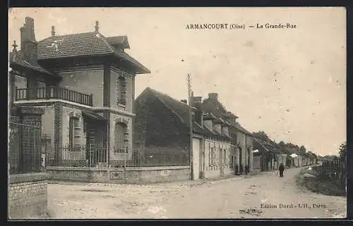 AK Armancourt /Oise, La Grande-Rue, Strassenpartie