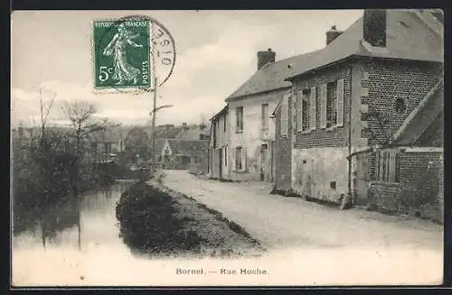 AK Bornel, Rue Hoche, Strassenpartie