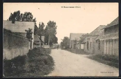 AK Bouvresse /Oise, Une rue, Strassenpartie