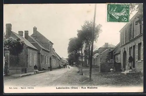 AK Laboissiére /Oise, Rue Madame, Strassenpartie