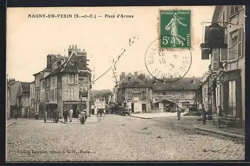 AK Magny-en-Vexin /S.-et-O., Place d`Armes