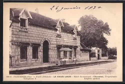 AK Fleurines /Oise, Forêt d`Halatte, Le vieux Logis, Hôtel-Restaurant