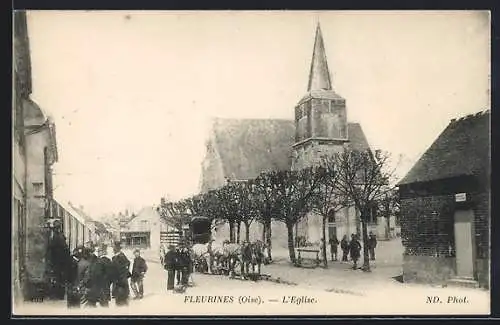 AK Fleurines /Oise, L`Eglise