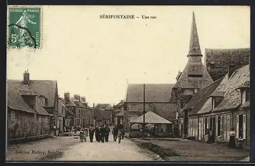 AK Sérifontaine, Une rue, Strassenpartie