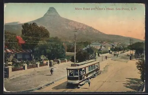 AK Sea Point, Main Road and Lion`s Head, Strassenbahn