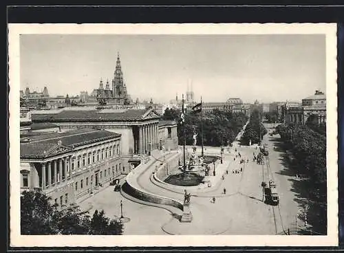 AK Wien, Ringstrasse mit dem Parlament