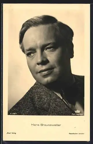 AK Schauspieler Hans Brausewetter sinnierend