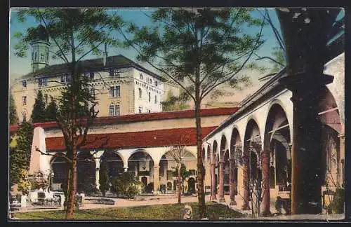 AK Luzern, Kreuzgänge bei der Hofkirche