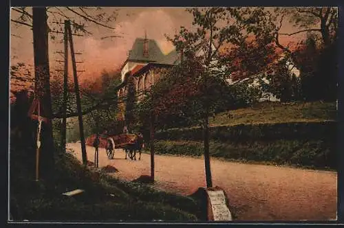 AK Aachen, Forsthaus Linzenshäuschen, Strassenpartie