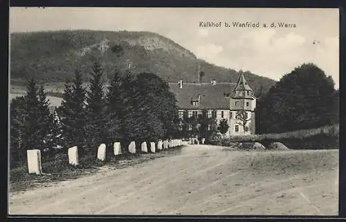 AK Wanfried /Werra, Strassenpartie mit Kalkhof