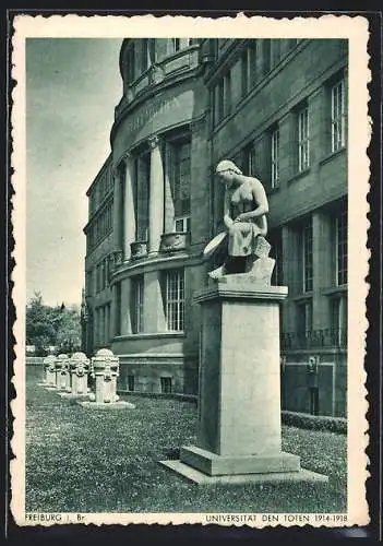 AK Freiburg i. B., Kriegerdenkmal der Universität