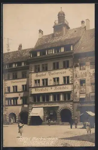 AK Konstanz a. B., Der Gasthof Barbarossa