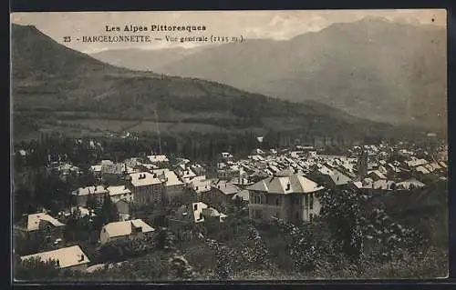 AK Barcelonnette, Vue generale