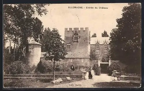 AK Allemagne, Entree du Chateau