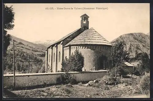 AK Allos, Notre-Dame de Valvert, Monument Historique