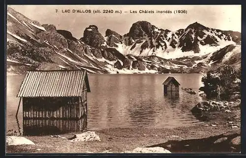 AK Allos, Lac D`Allos, Les Chalets inondes