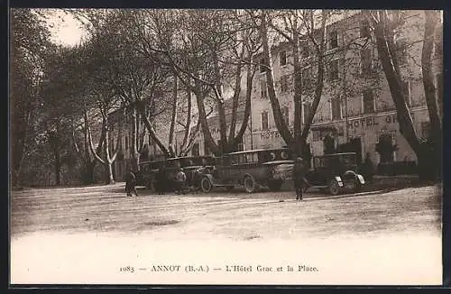 AK Annot, l`Hotel Grac et la Place