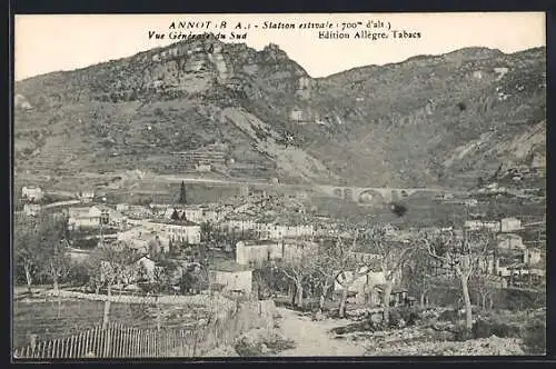 AK Annot /B.-A., Vue generale du Sud