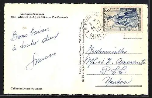 AK Annot /B.-A., Vue generale