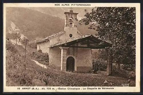 AK Annot /B.-A., La Chapelle de Verimande