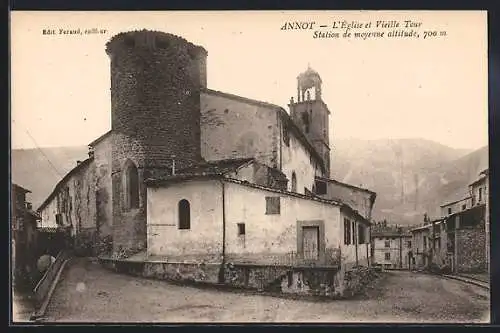 AK Annot, L`Eglise et Vielle Tour