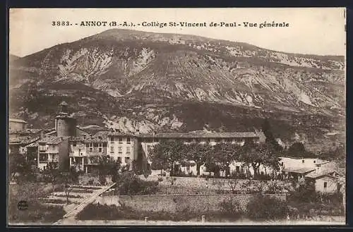 AK Annot /B.-A., College St-Vincent de-Paul, Vue generale