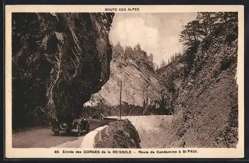 AK Reissole, Entrée des Gorges, Route de Condamine á St Paul