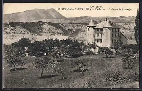 AK Seyne-les-Alpes, Chateau de Montclar