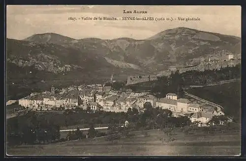 AK Seyne-les-Alpes, Vallee de la Blanche, Vue generale