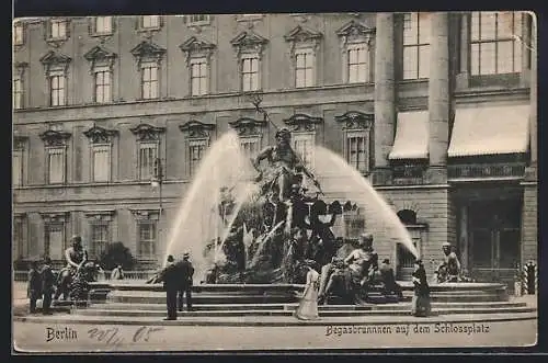 AK Berlin, Begasbrunnen auf dem Schlossplatz