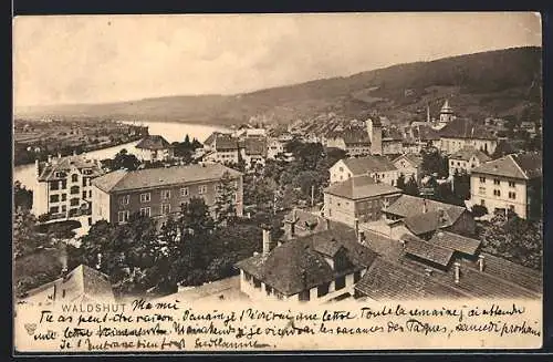 AK Waldshut, Totale aus der Vogelschau