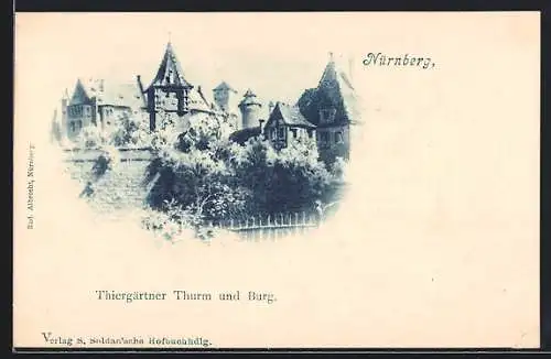 AK Nürnberg, Thiergärtner Thurm und Burg