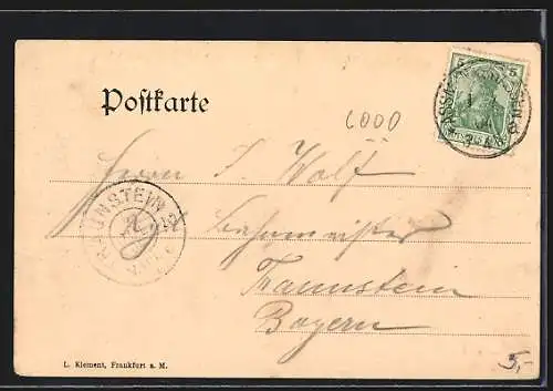 AK Frankfurt a. M., Blick aufs Opernhaus