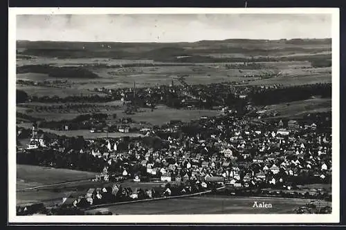 AK Aalen, Ortsansicht aus der Vogelschau