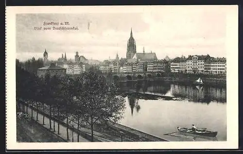 AK Frankfurt-Sachsenhausen, Blick vom Deutschherrnkai