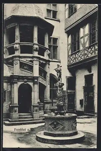 AK Alt-Frankfurt, Brunnen im Römerhof