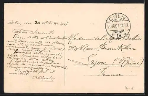 AK Köln-Neustadt, Partie am Volksgarten