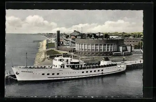 AK Wilhelmshaven, Bäderschiff Rüstringen im Hafen