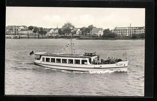 AK Bremen, Dampfer Roland, Personenschiffahrt Richard Baade