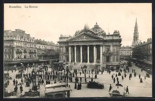 AK Brüssel / Bruxelles, Die Börse, Gebaut im Renaissancestil 1873