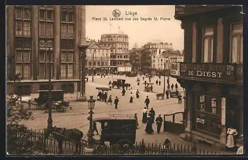 AK Liège, Place St. Lambert vue des Degrés St. Pierre